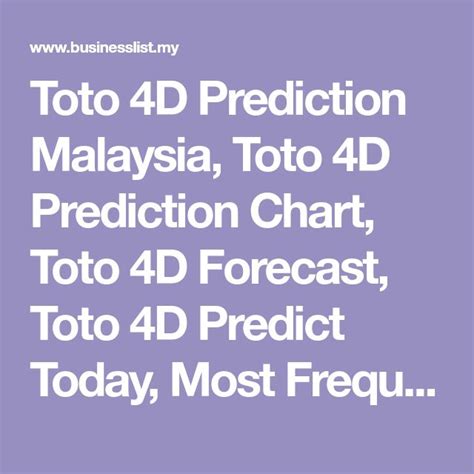 4dpredict result|Prediction 4D / Forecast 4d .